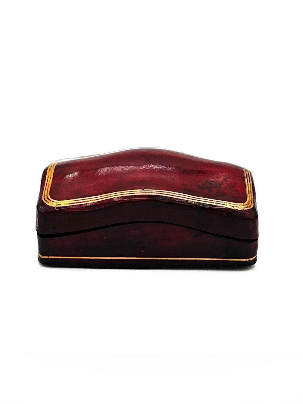 Italian Calf Leather Jewelry Trinket Box
